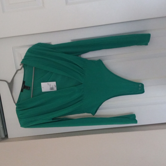 NWT Green Bodysuit Forever 21 size small - Picture 9 of 11